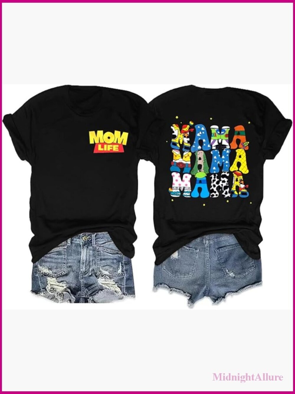Mom Life T Shirt Crewneck Short Sleeve Soft Cotton Blend Tee for Women